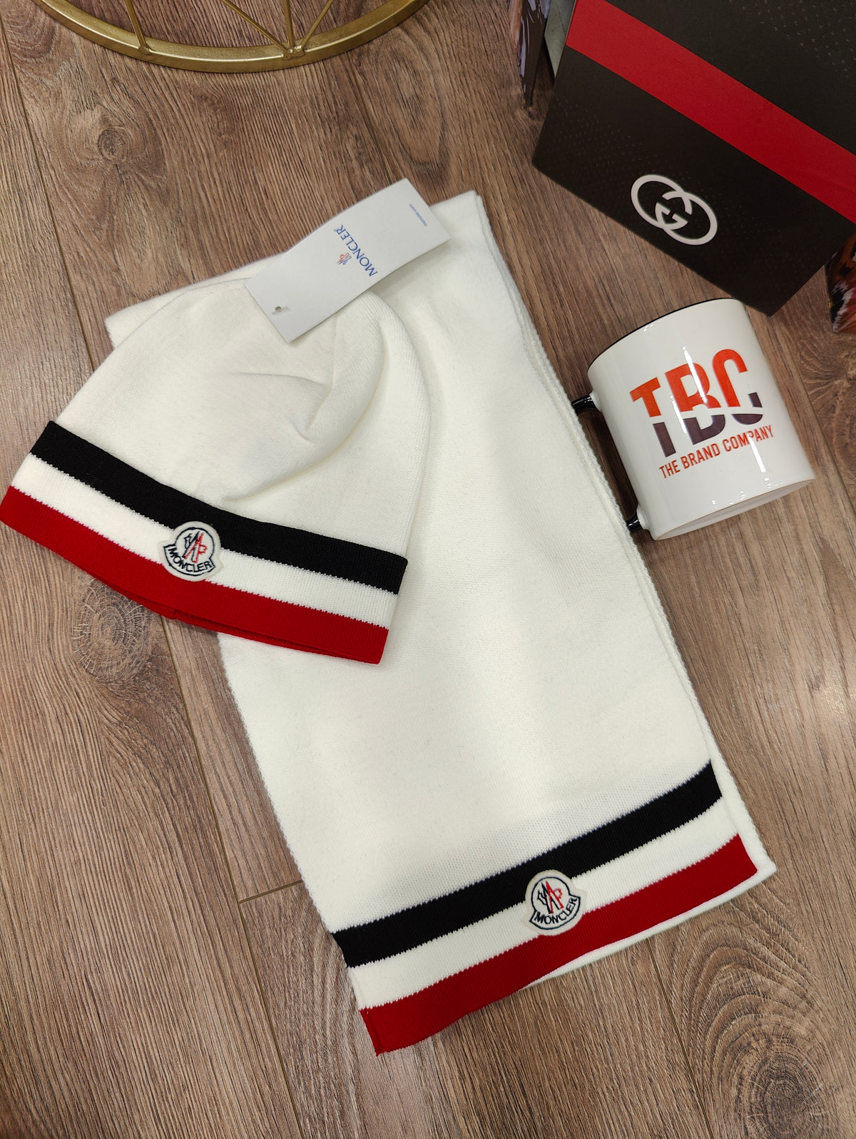 Moncler Beanie Caps & Scarf Set