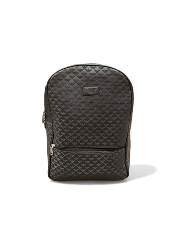 Versace - Black Leather Backpack