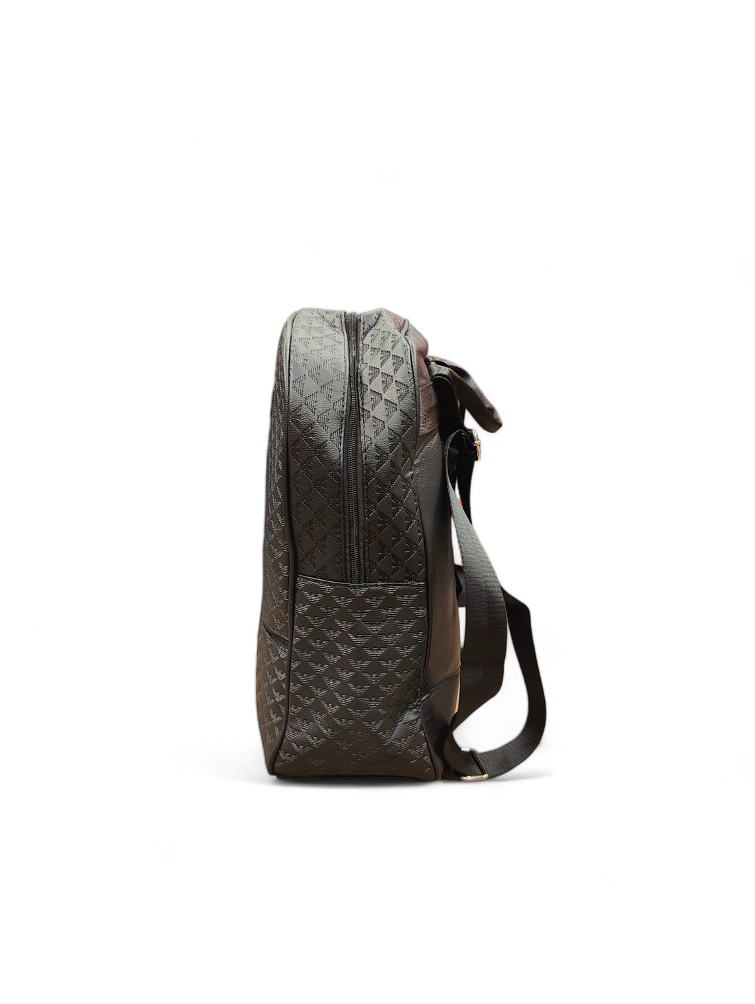 Versace - Black Leather Backpack