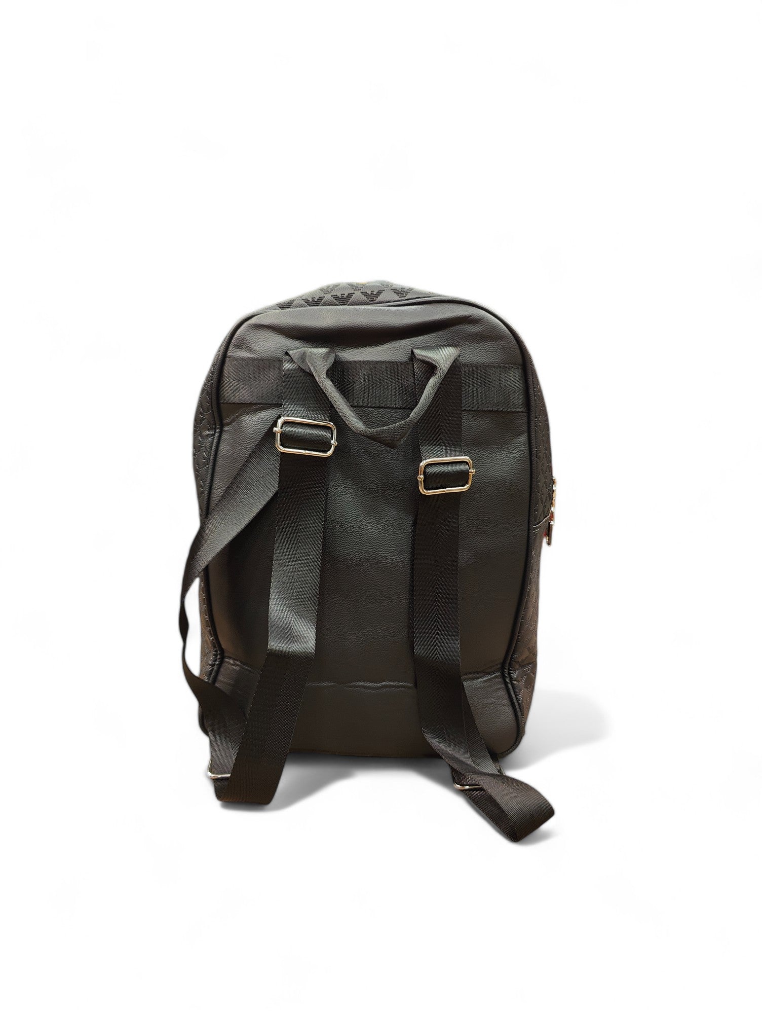 Versace - Black Leather Backpack