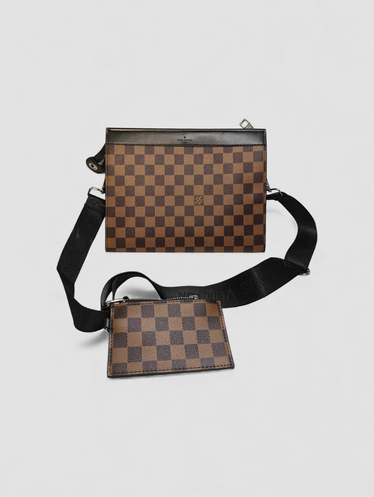 Louis Vuitton Pochette with Strap & Mini Pouch Bag