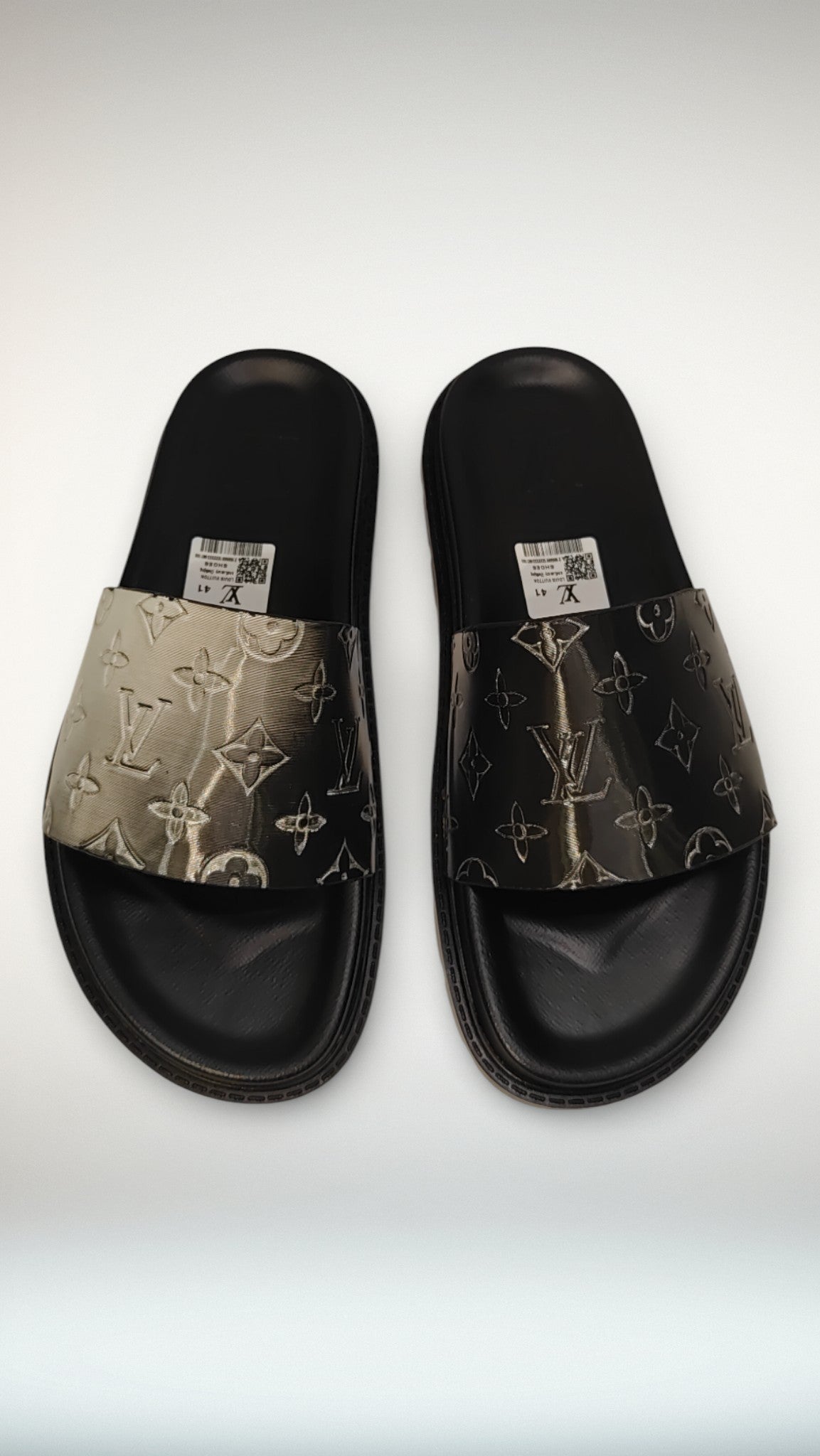 Louis Vuitton Two Tone High End Slide with box