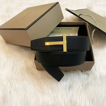 Tom Ford 1:1 Grade Genuine Leather Belt with Full Packaging