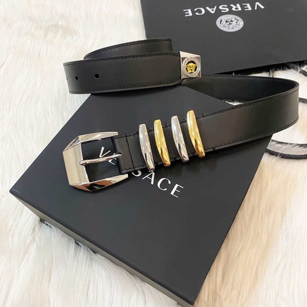 Versace 1:1 Grade Genuine Leather Belt with Full Packaging