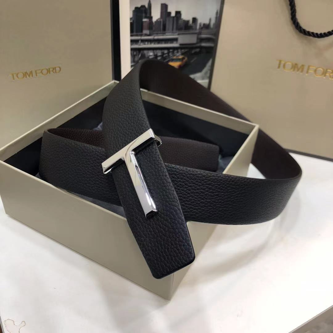 Tom Ford 1:1 Grade Genuine Leather Belt with Full Packaging