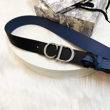 CD 1:1 Grade Genuine Leather Belt with Full Packaging