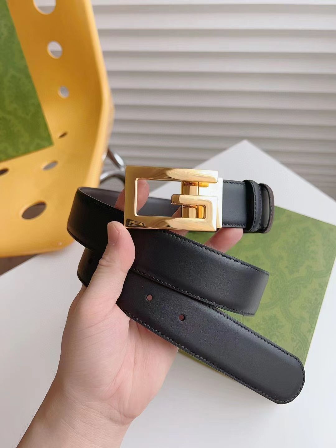 Gucci 1:1 Grade Genuine Leather Belt with Full Packaging