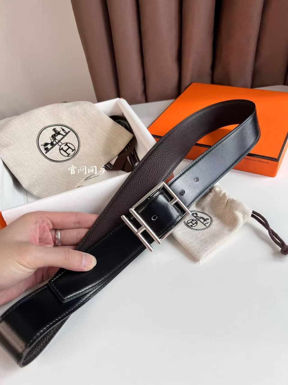 Hermes 1:1 Grade Genuine Leather Belt with Full Packaging