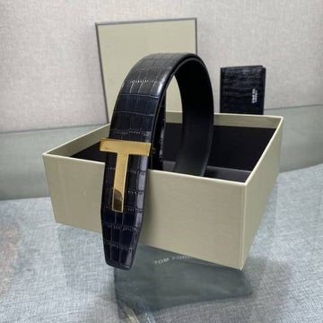 Tom Ford 1:1 Grade Genuine Leather Belt with Full Packaging