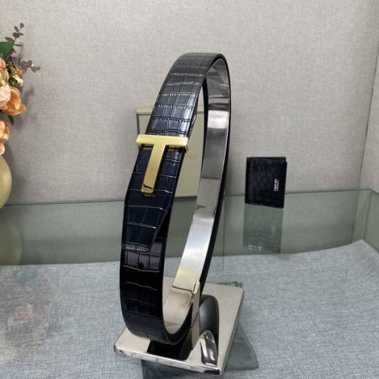 Tom Ford 1:1 Grade Genuine Leather Belt with Full Packaging