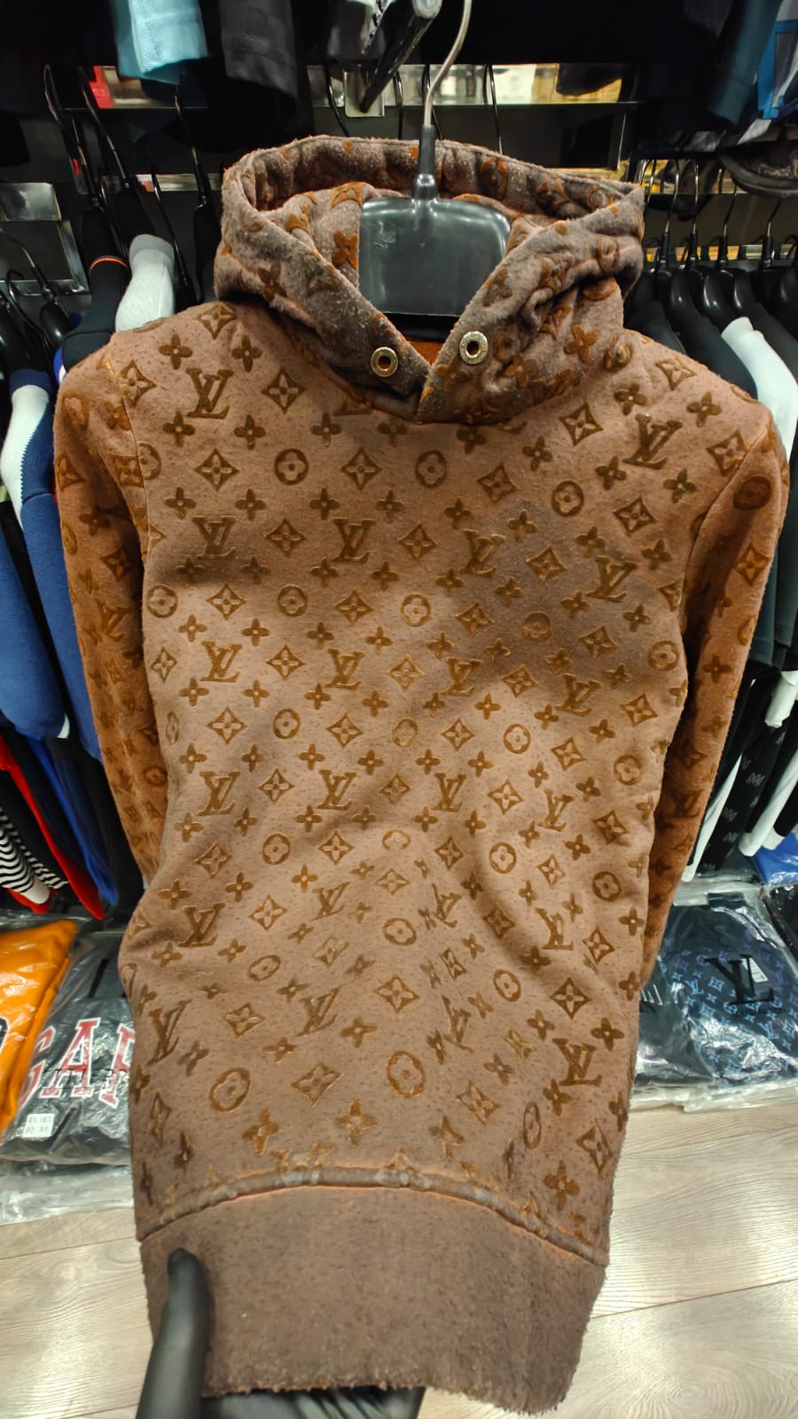 Louis Vuitton 1:1 Grade Vintage Rough Look Hoodie