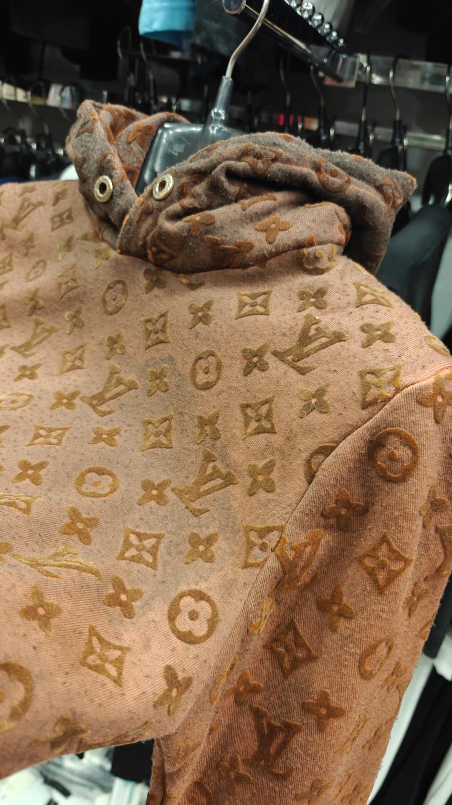 Louis Vuitton 1:1 Grade Vintage Rough Look Hoodie