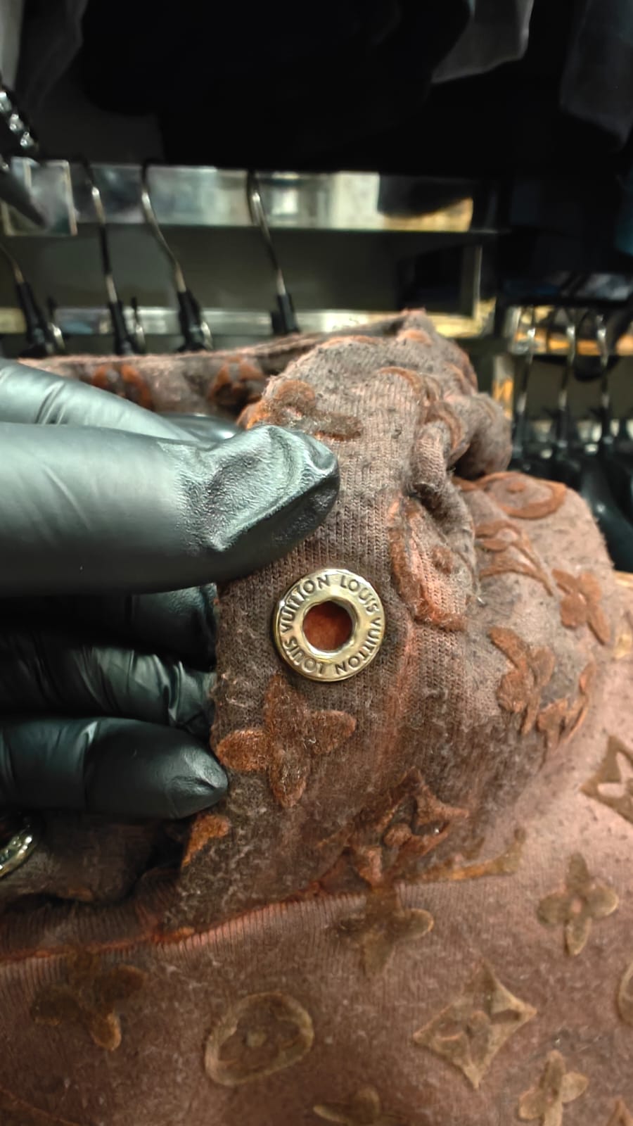 Louis Vuitton 1:1 Grade Vintage Rough Look Hoodie