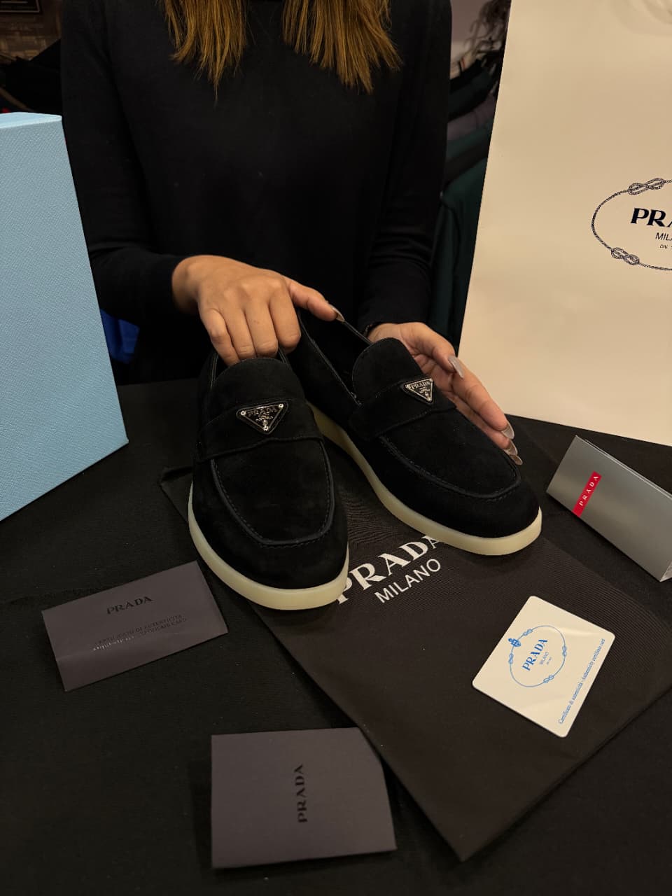 Prada Suede Loafer 1:1 Grade Shoe