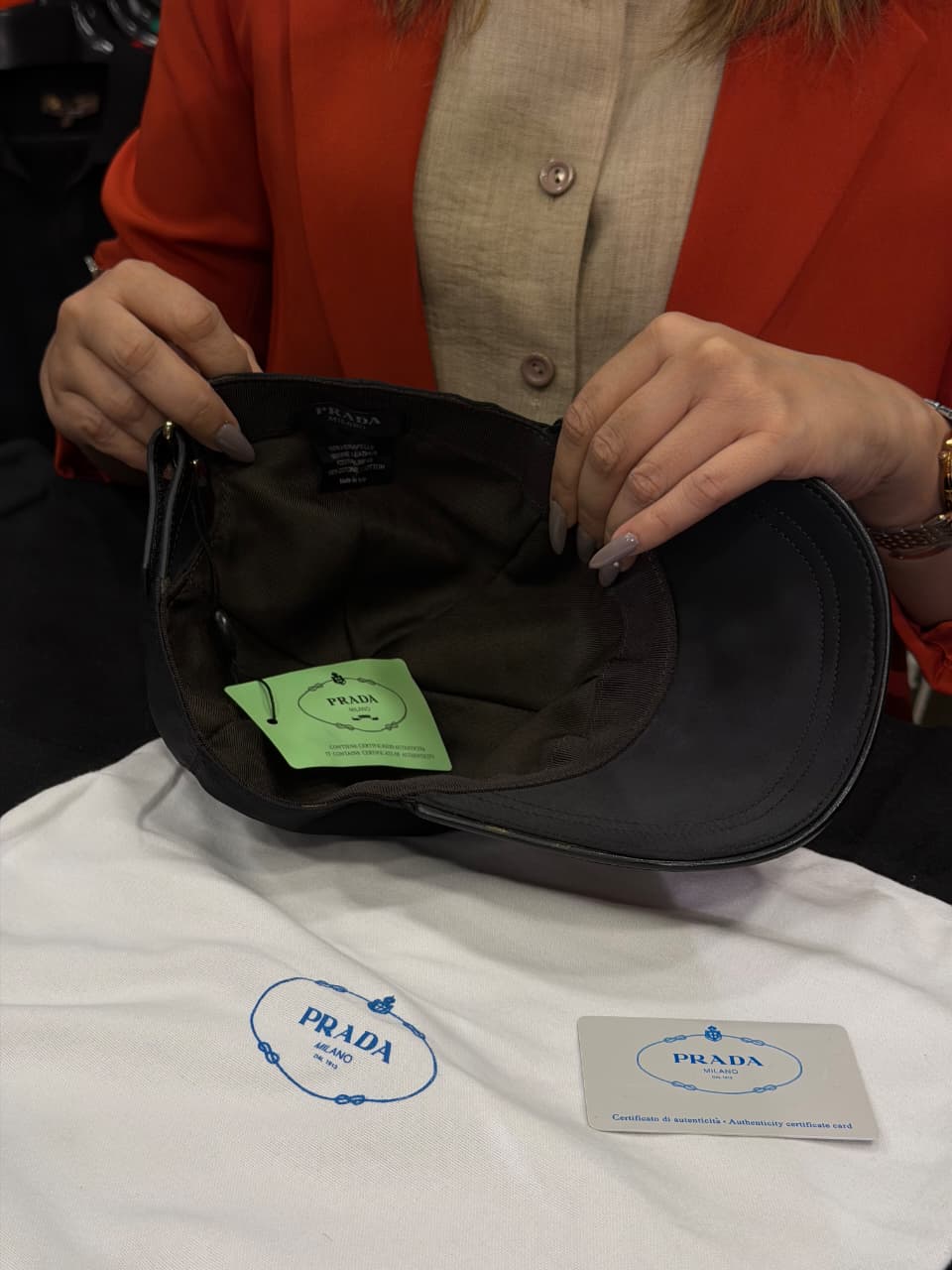 Prada Premium Cap with Dust Cover