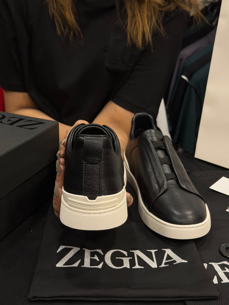 Zegna Triple Stitch 1:1 Grade Super Premium Leather Sneaker Shoe