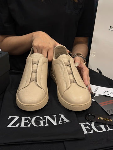 Zegna Triple Stitch 1:1 Grade Super Premium Leather Sneaker Shoe