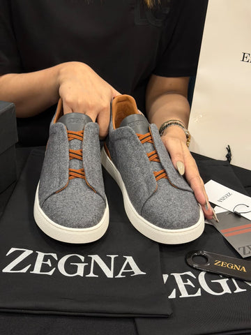 Zegna Triple Stitch 1:1 Grade Super Premium Cotton Denim Sneaker Shoe