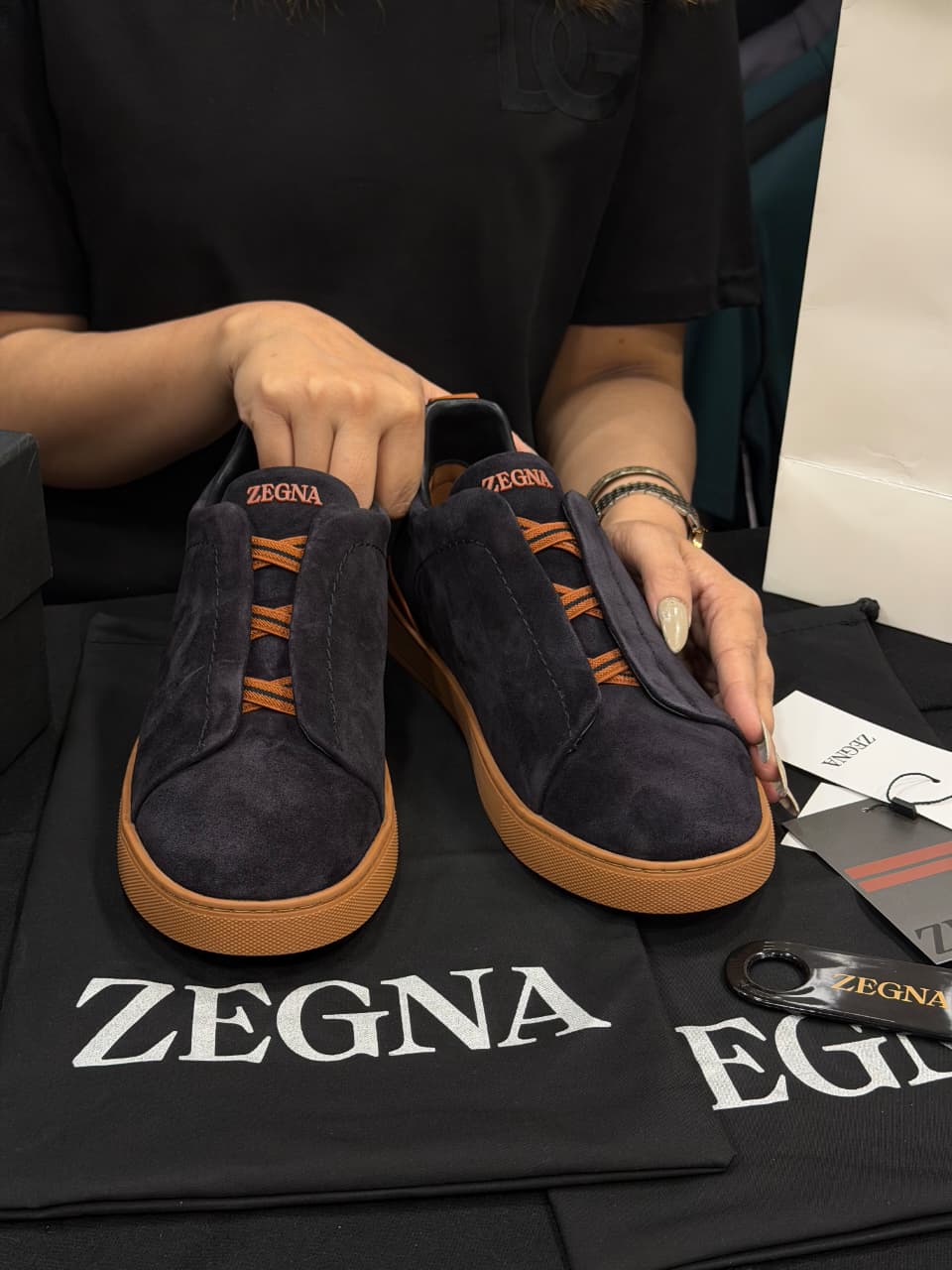 Zegna Triple Stitch × Real Madrid 1:1 Grade Super Premium Suede Sneaker Shoe