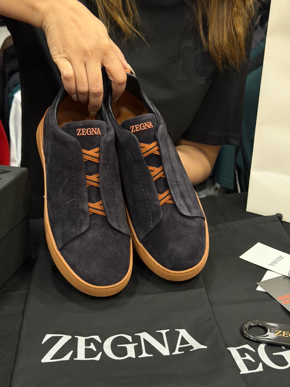 Zegna Triple Stitch × Real Madrid 1:1 Grade Super Premium Suede Sneaker Shoe