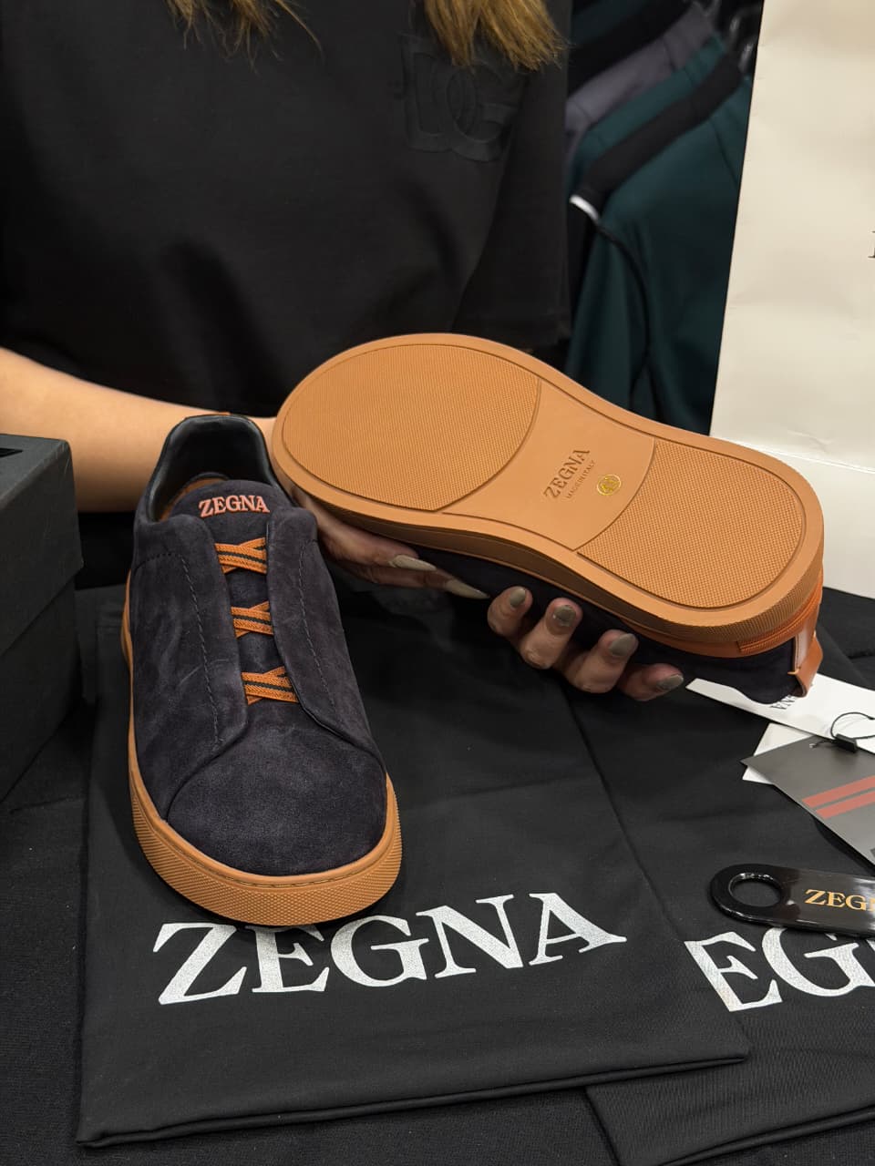 Zegna Triple Stitch × Real Madrid 1:1 Grade Super Premium Suede Sneaker Shoe