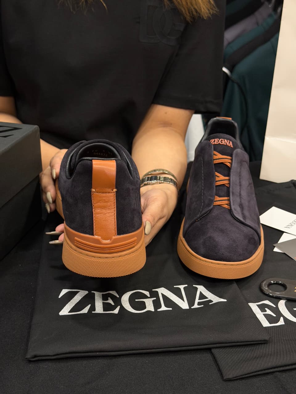 Zegna Triple Stitch × Real Madrid 1:1 Grade Super Premium Suede Sneaker Shoe
