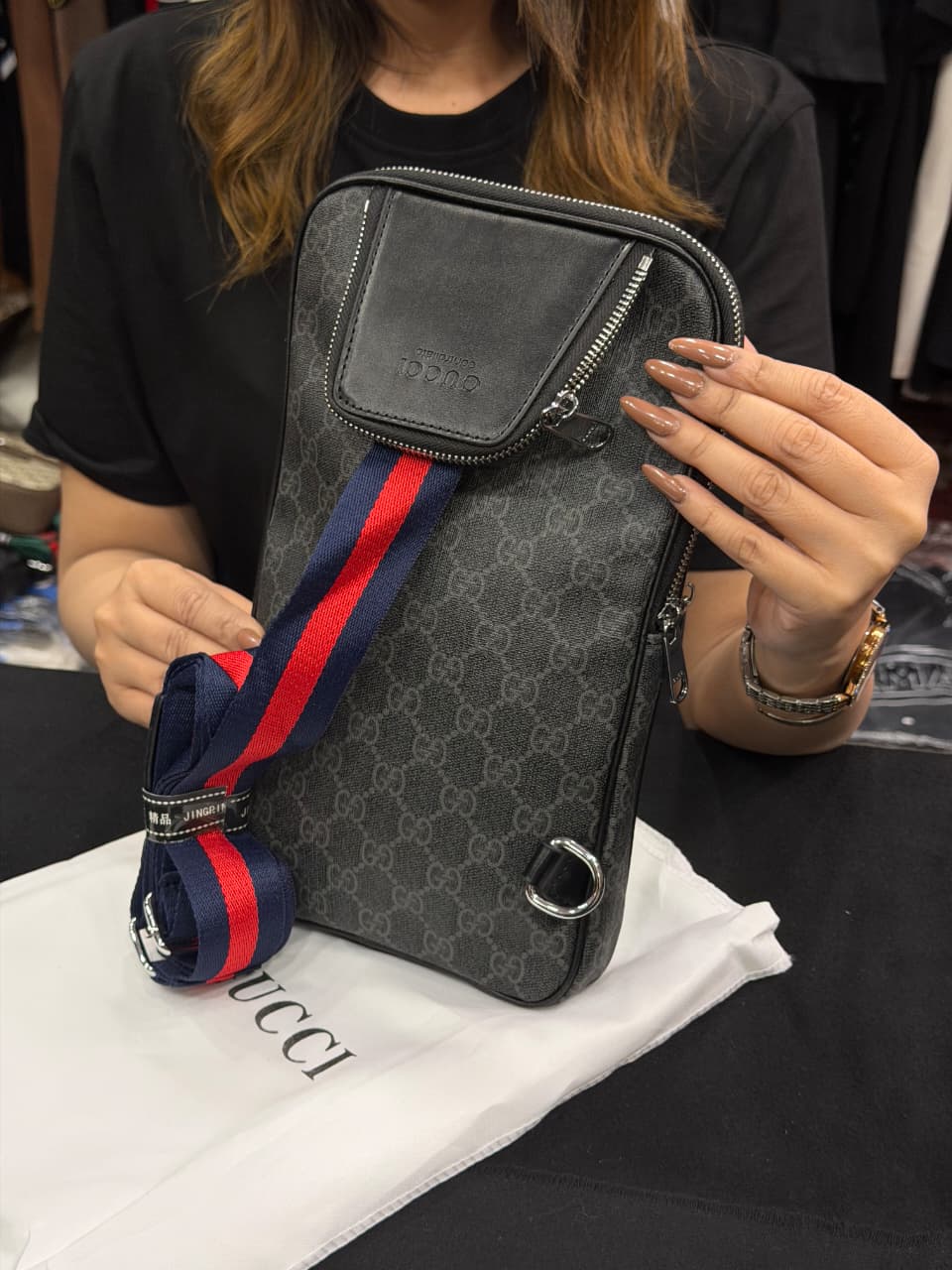 Gucci Cross Cross Body Bag