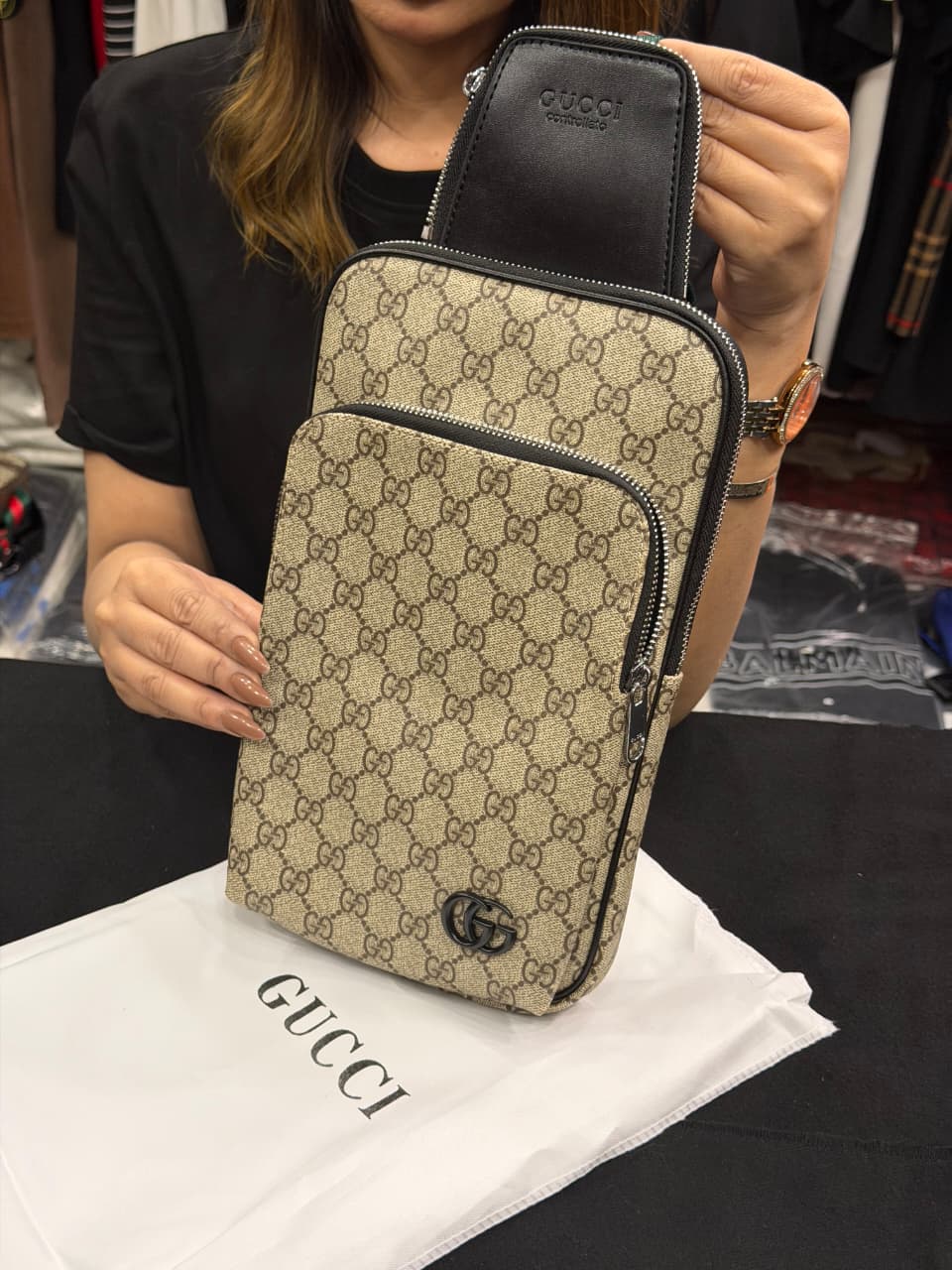 Gucci Cross Cross Body Bag