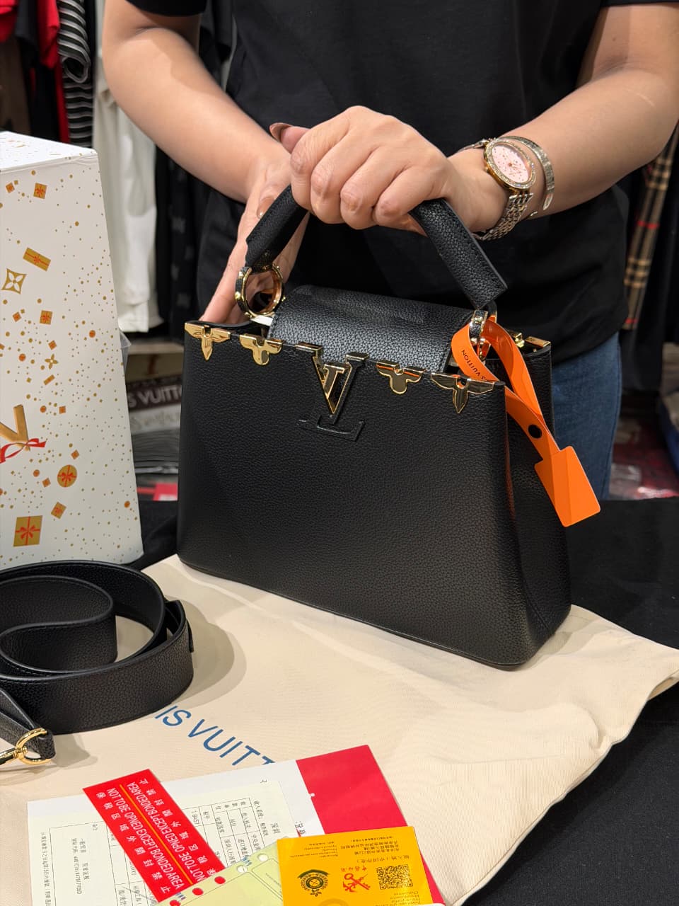 Louis Vuitton Capucines Bag with Box
