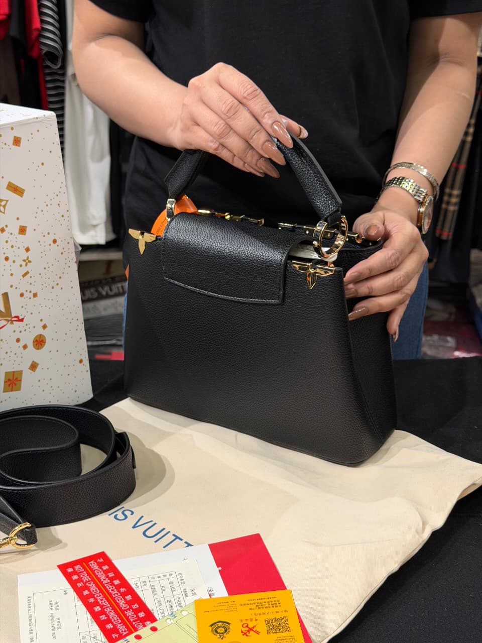 Louis Vuitton Capucines Bag with Box