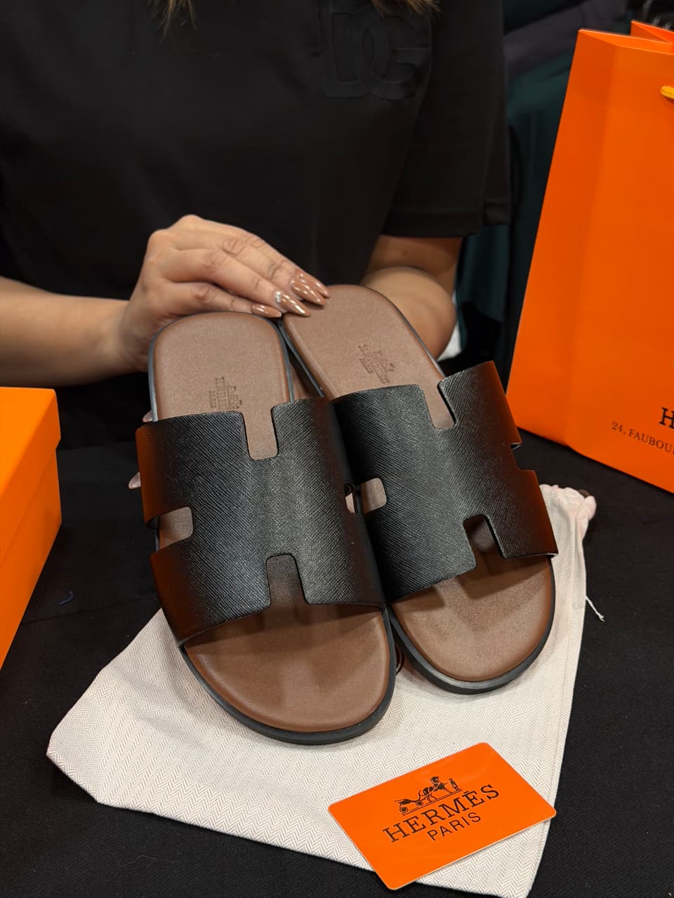 Hermes Izmir High Grade Slides with box