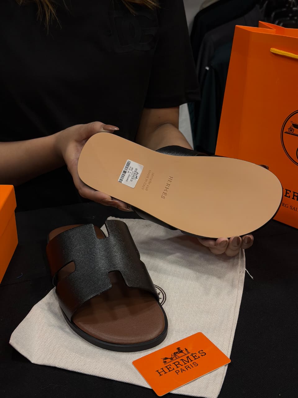 Hermes Izmir High Grade Slides with box