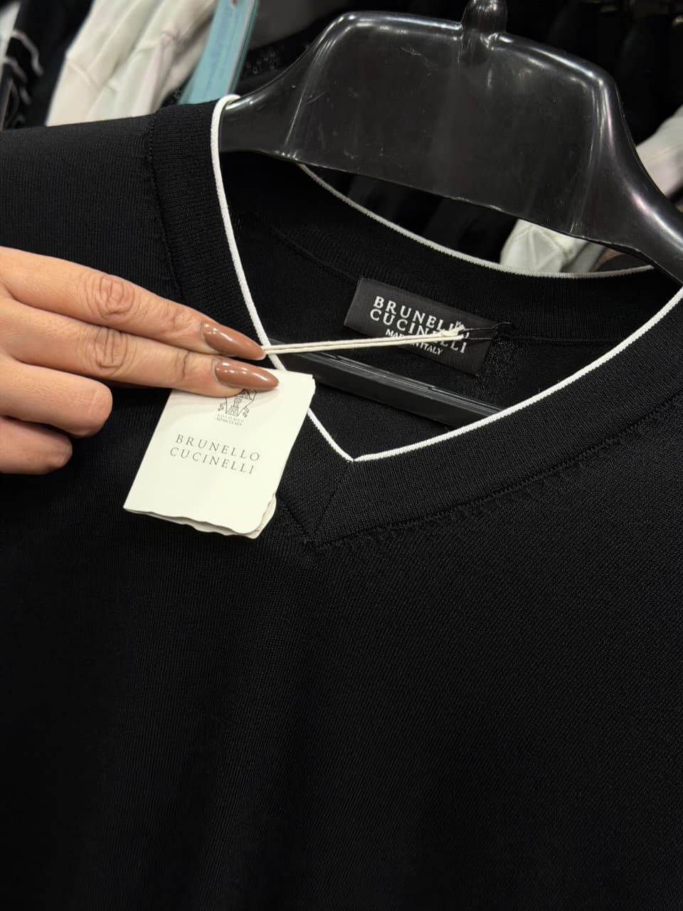 Brunello Cucinelli 1:1 Grade Premium Knitwear V-neck T-shirt