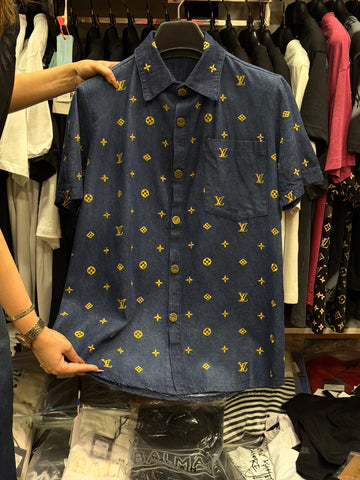 Louis Vuitton 1:1 Grade Premium Oversized Short Sleeves Shirt
