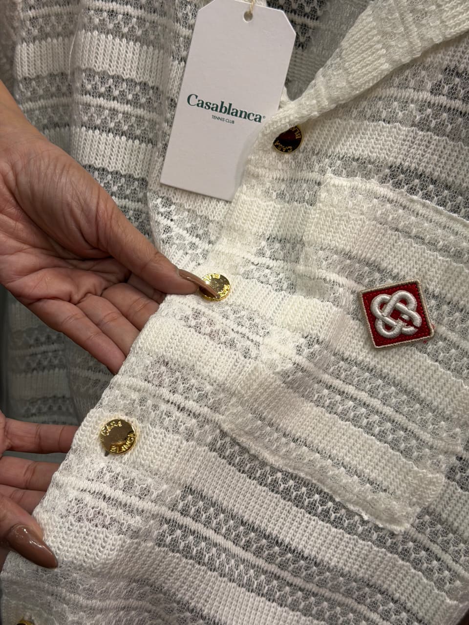 Casa Blanca Wave Knite 1:1 Grade Premium Short Sleeves Shirt