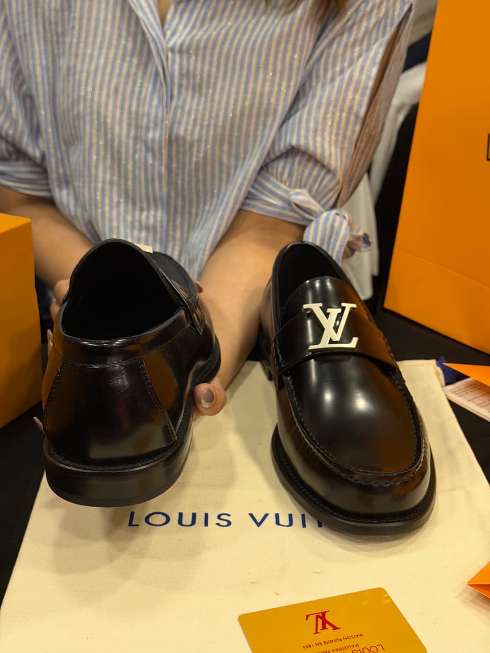 Louis Vuitton 1:1 Grade Leather Major Loafer Shoe