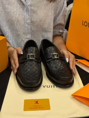 Louis Vuitton 1:1 Grade Leather Major Loafer Shoe