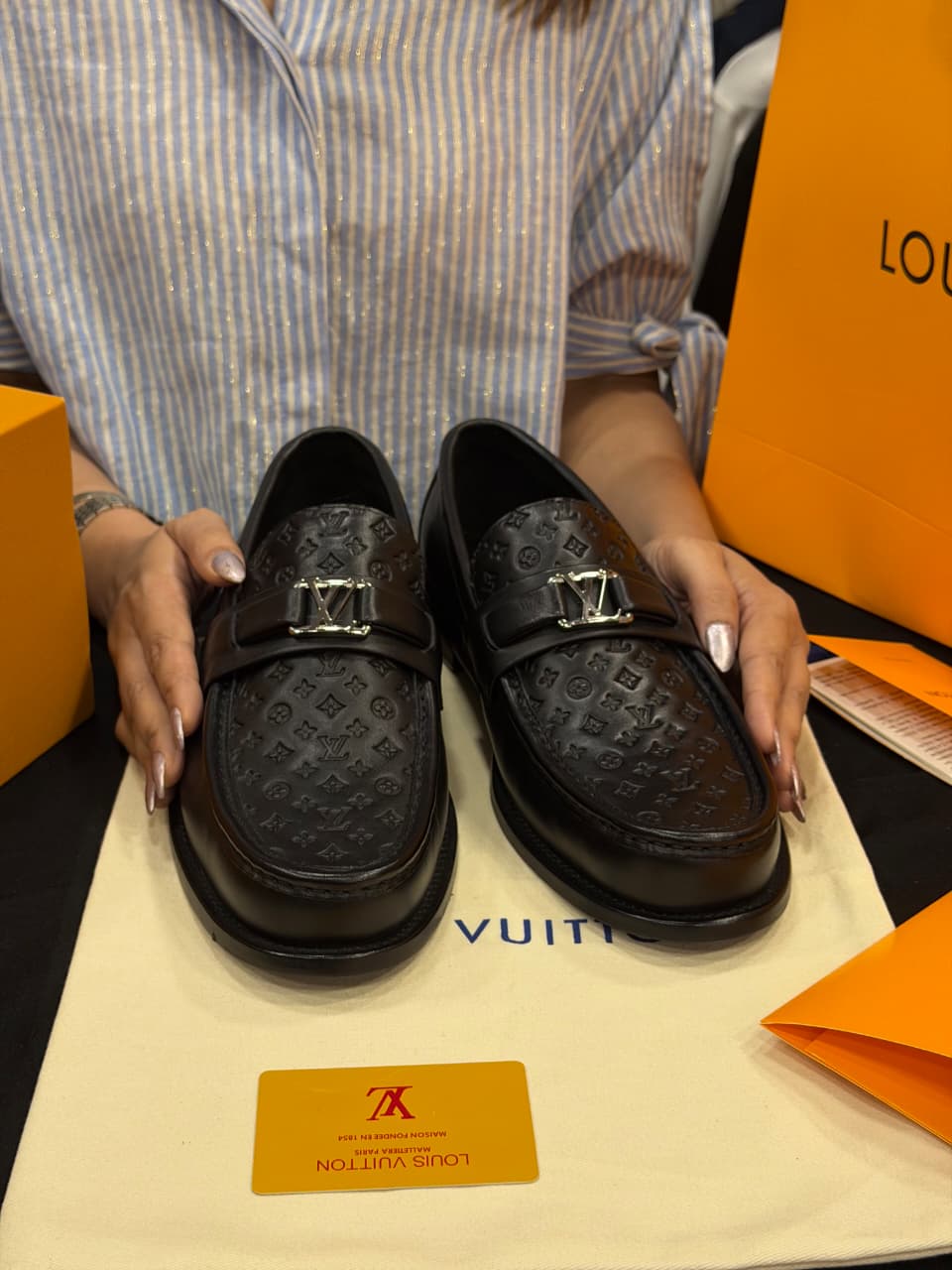 Louis Vuitton 1:1 Grade Leather Major Loafer Shoe
