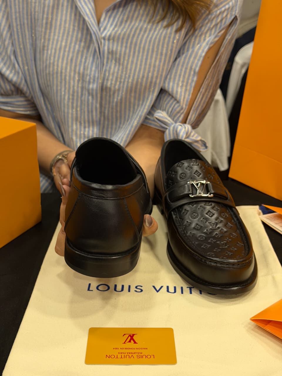 Louis Vuitton 1:1 Grade Leather Major Loafer Shoe