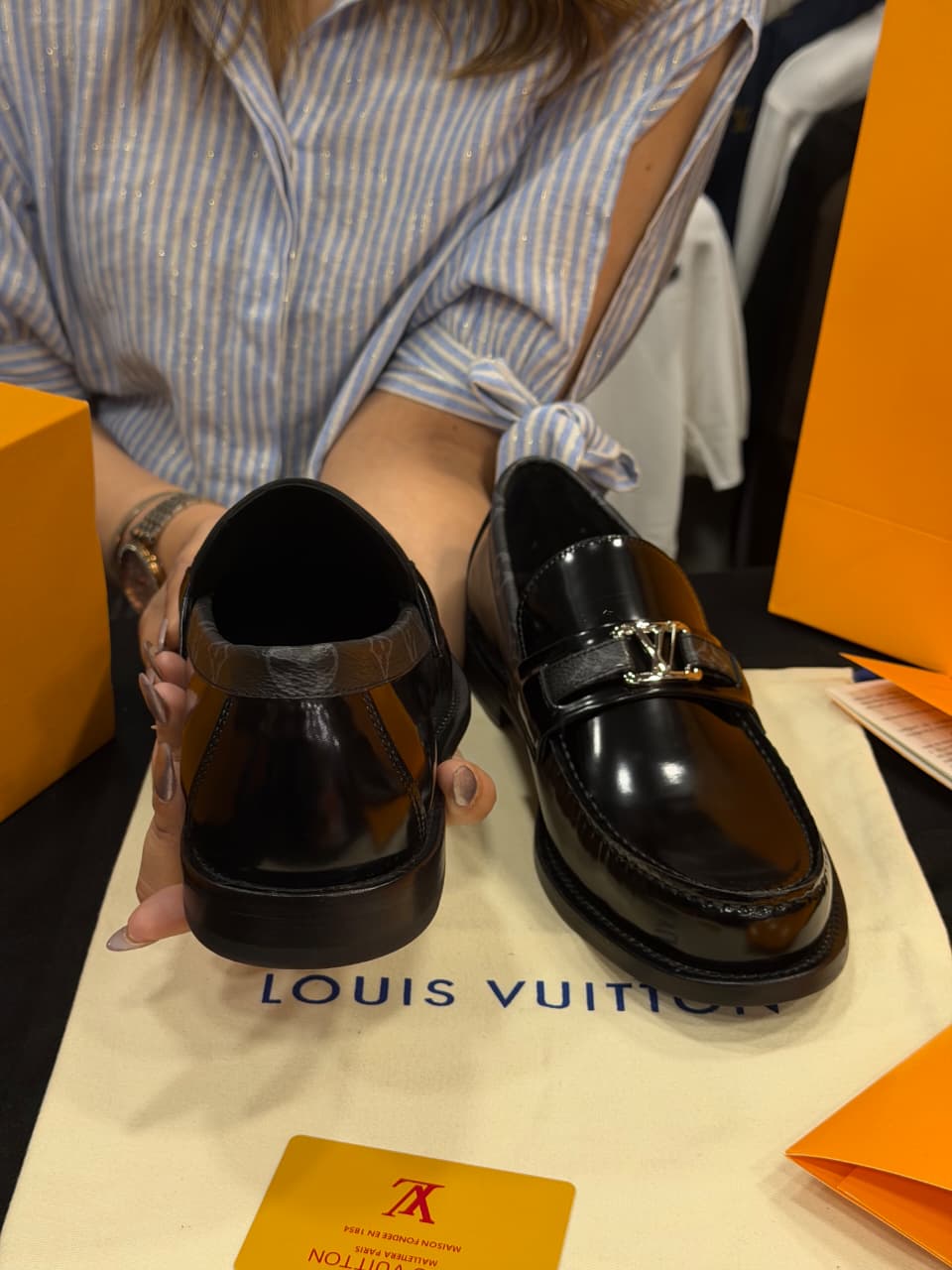 Louis Vuitton 1:1 Grade Leather Major Loafer Shoe