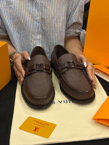 Louis Vuitton 1:1 Grade Leather Major Loafer Shoe
