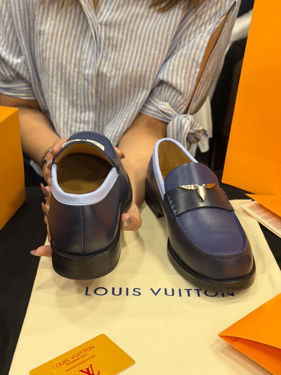 Louis Vuitton 1:1 Grade Leather Oxford Loafer Shoe