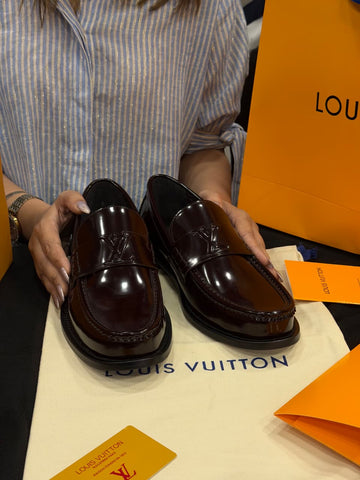 Louis Vuitton 1:1 Grade Leather Major Loafer Shoe