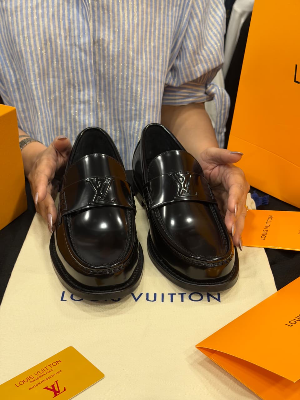 Louis Vuitton 1:1 Grade Leather Major Loafer Shoe