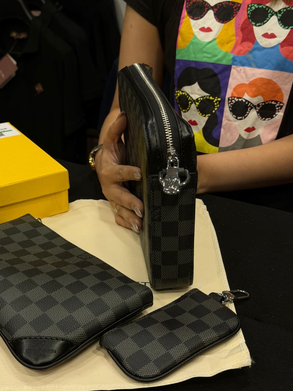 Louis Vuitton Trio Detachable Bag