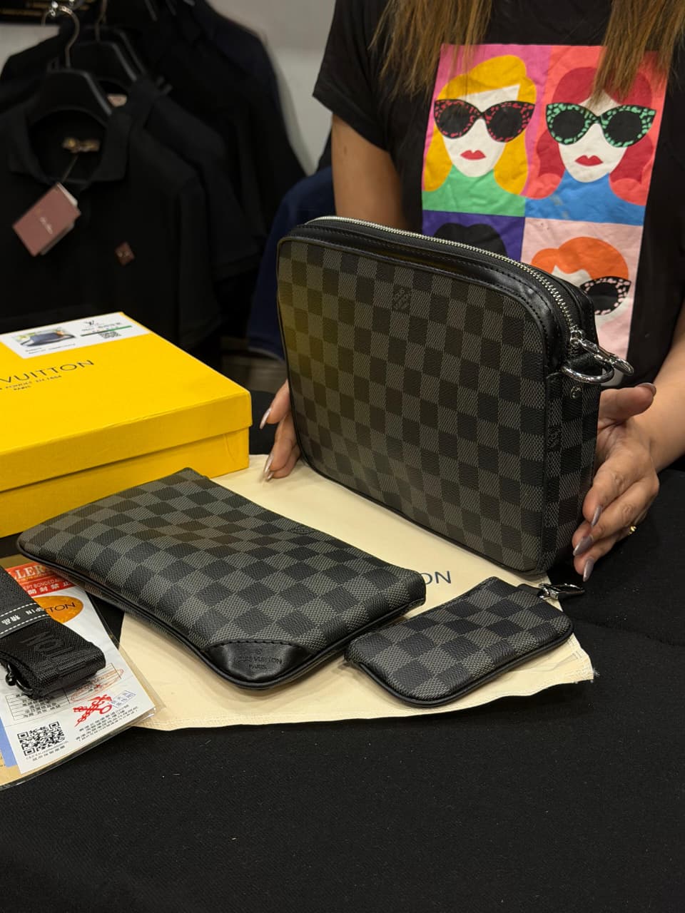 Louis Vuitton Trio Detachable Bag