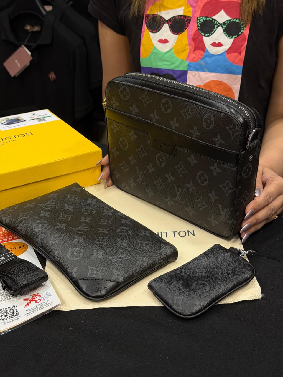 Louis Vuitton Trio Detachable Bag