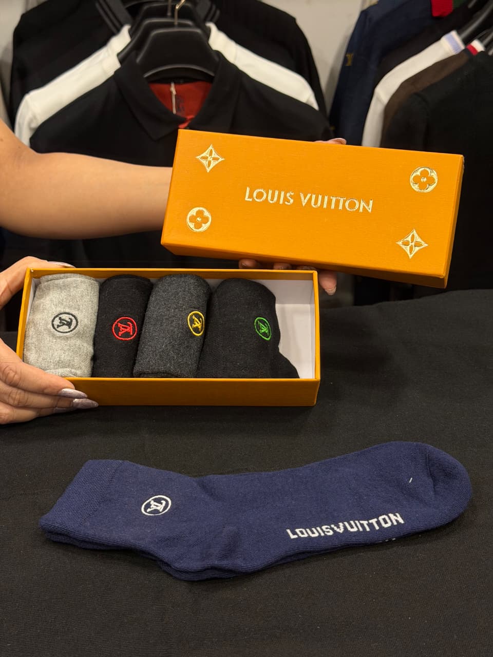 Louis Vuitton Pack of 5 Socks Box