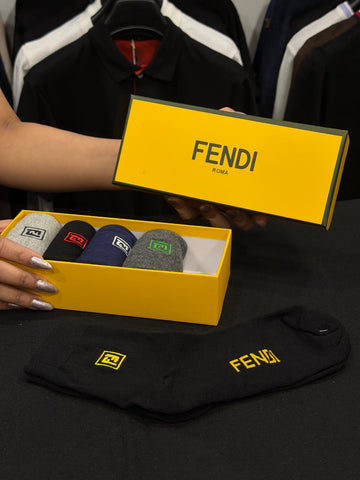 Fendi Pack of 5 Socks Box