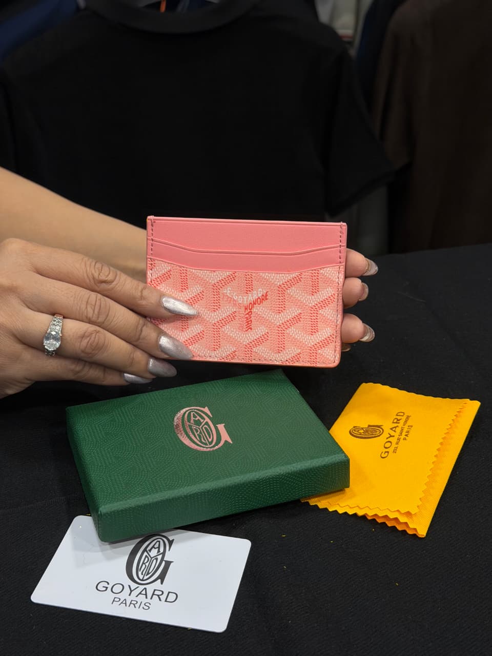 Goyard Card Holder - Pink